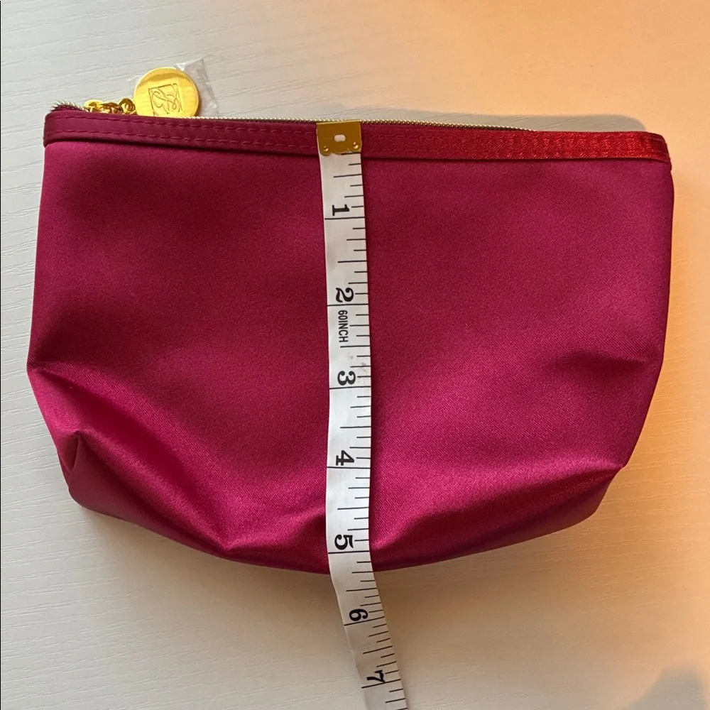 Estée Lauder Pink Gold Tone Cosmetic Makeup Travel Bag